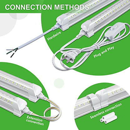 8Pack 8FT LED Shop Light Garage Light (8FT-8Pack-6000K)
