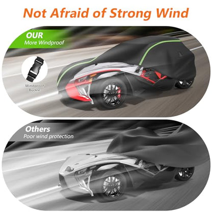 Full Cover fit for Polaris Slingshot with Roof (Black / for Polaris Slingshot with Roof)