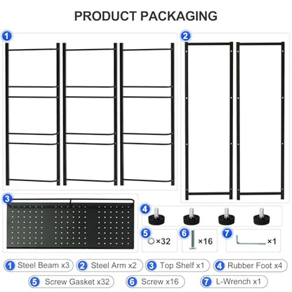 5 Gallon Water Bottle Holder 9 (Black / 9 Slot with top shelf)