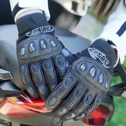 SPS 2 Unisex Touchscreen Road Racing Motorcycle MTB Sports Gloves Also fit BMX MX ATV Mountain Bike Bicycle Cycling Off (Black SPS-2 / S Adult)