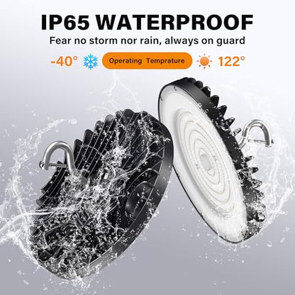 6 Pack UFO High Bay Led Shop Lights 150W