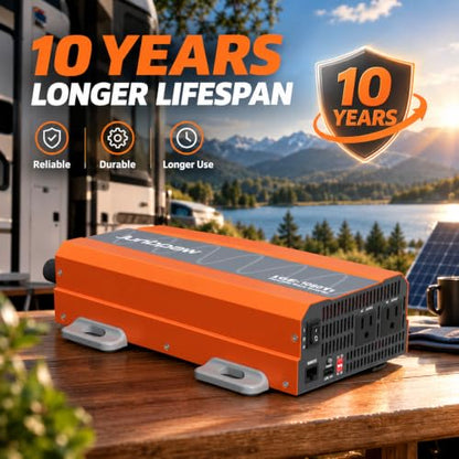 1080W Pure Sine Wave Power Inverter 12V to 110