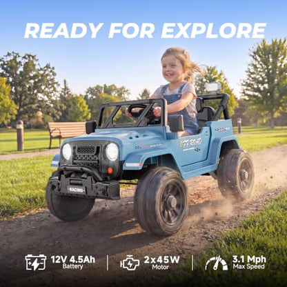 12V Electric Ride On Car (Blue)