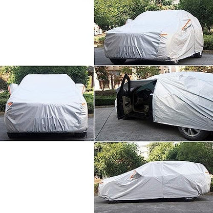 6 Layers Waterproof SUV Car Cover for Hyundai Tucson 2004 (LM-Silver / 44. Custom Fit Hyundai Tucson)