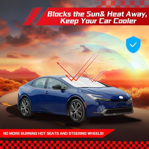 Windshield Sun Shade for Toyota Prius Prime 2023 (for Toyota Prius 2023-2026 2027)