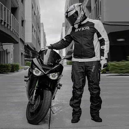 All Weather Motorcycle Gloves for Men & Women (Grey / XX-Large)