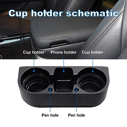 2 PCS Car Cup Holder (2PCS / Black)