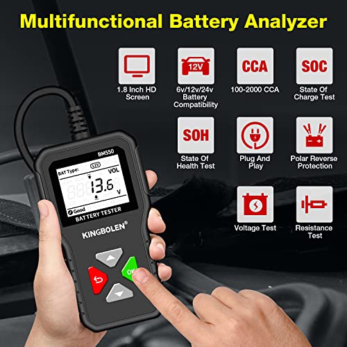 BM550 6V 12V 24V Car Battery Tester (BM550 battery tester)
