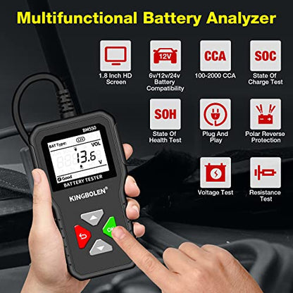 BM550 6V 12V 24V Car Battery Tester (BM550 battery tester)