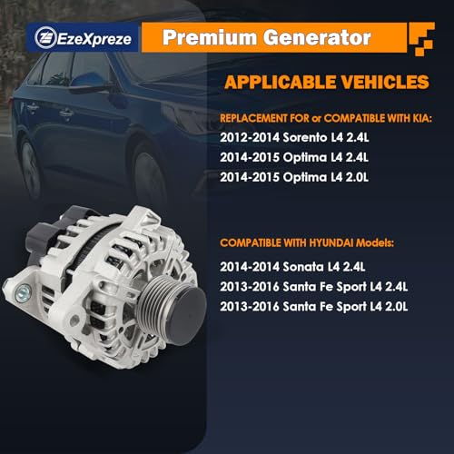 Ezexpreze 11710N Alternator Replacement For 2014 2015 Kia Optima (11710N)