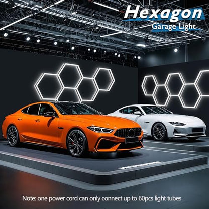 Hexagon Garage Lights (5-Girds / Non-Dimmable)