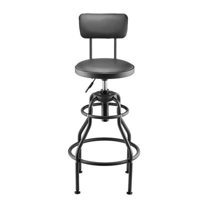 Shop Stool with Backrest (with Backrest-no Casters)