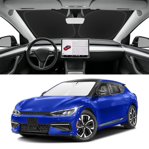 Custom Fit Windshield Sun Shade for Kia EV6 2022 (for 2022-2025 Kia EV6)