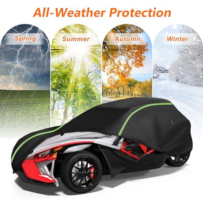 Full Cover fit for Polaris Slingshot with Roof (Black / for Polaris Slingshot with Roof)