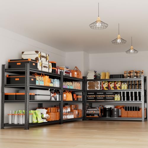 Storage Shelves Heavy Duty 2 PCS (4 Tier 48"W x 18"D x 60"H)