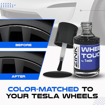 Premium Tesla Wheel Curb Rash Repair Kit for Model S 21 (Tesla Model S / 21" Grey Arachnid)