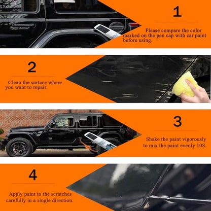 PW7 GW7 Bright White Touch Up Paint for Jeep (Bright White(PW7/GW7) Compatible with Cherokee/Compass/Grand Cherokee/Grand-Wagoneer/Patriot/Wagoneer/Wrangler-JK/Wrangler-JK-Unlimited)