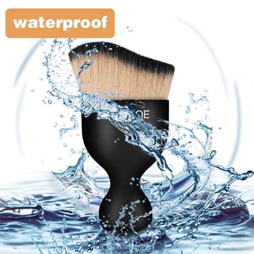 Car Detailing Brush for Interior Dusting and Air Vents (Brown Black)