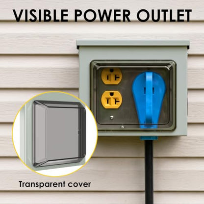 50 Amp & 20 Amp RV Power Outlet Box (50A)