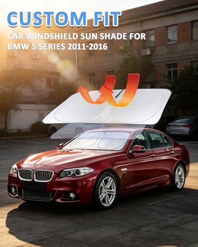 for BMW 5 Series Windshield Sun Shade Sunshade Custom Fit for BMW 5 Series G30 G31 2011 (Fit 5 Series 2011-2016)