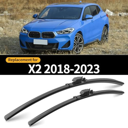 Front and Rear Windshield Wipers for BMW X2 2018 (For BMW X2 / 2018-2023)