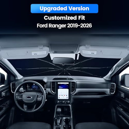 Windshield Sun Shade Umbrella for Ford Ranger 2019 (For Ford Ranger 2019+)