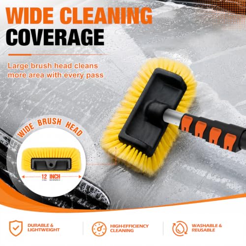 12FT Car Wash Brush with Long Handle (12FT)