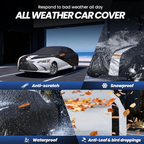 Multi Layer Car Cover Custom Fit for Lexus ES 300 330 350 (Custom fit Lexus ES / Sedan car cover)