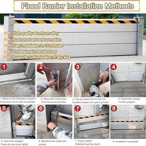 Flood Barriers for Home Exterior (H55inch / L20FT)
