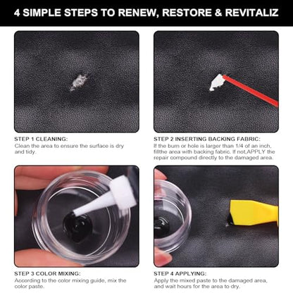 Black Leather Repair Kit (Black)
