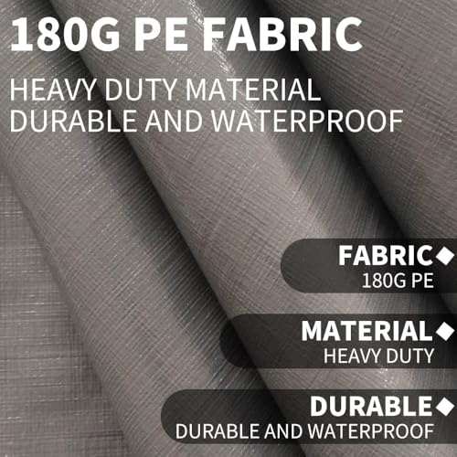 12 x 20 FT Carport Replacement Cover (12'x20' / Gray)