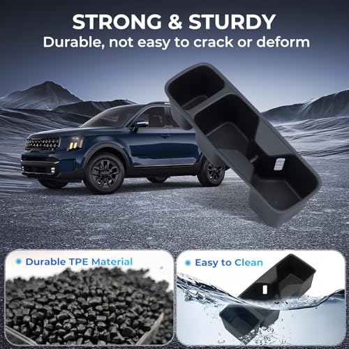 Center Console Cup Holder Inserts for KIA Telluride 2025 2024 2023 2022 2021 2020 (Cup Holder for 2020-2025 Telluride)