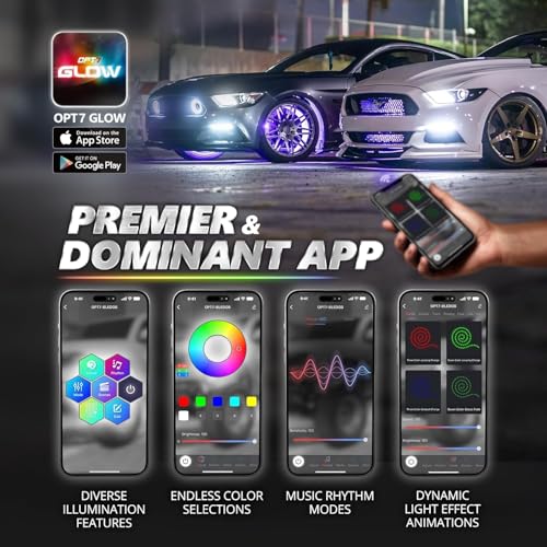 Aura Pro RGB Grille Accent Lights 24" with App & Remote Control (24” LED Strips / RGB (Red, Green, Blue))