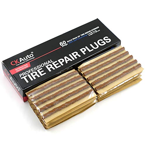 60 pcs 4" Brown Tire Repair Strings Tire Repair Plugs (Brown / 4" x φ0.236" 60pcs)