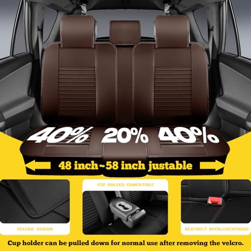 Front Car Seat Covers (Brown / Front)