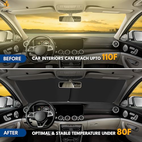 2 Piece Foldable Truck Window Sun Shade (Large)