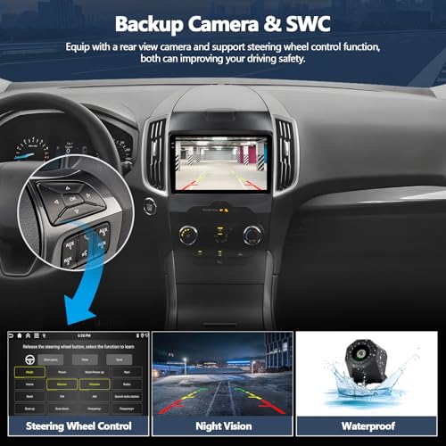 4G+128G Car Radio Stereo for Ford Edge 2015