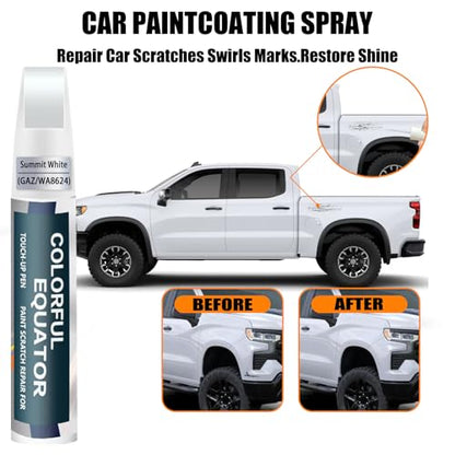 Summit White GAZ (Summit White(GAZ/WA8624) for 2024 Silverado/2025 Silverado/2024 Silverado EV/2024 Equinox/2024 Equinox EV/2024 Trax/2025 Trax/2024 Blazer EV/2025 Malibu/2024 Trailblazer/2024 Tahoe/2024 Colorado/2024 Express Passenger/2024 Express Cargo)