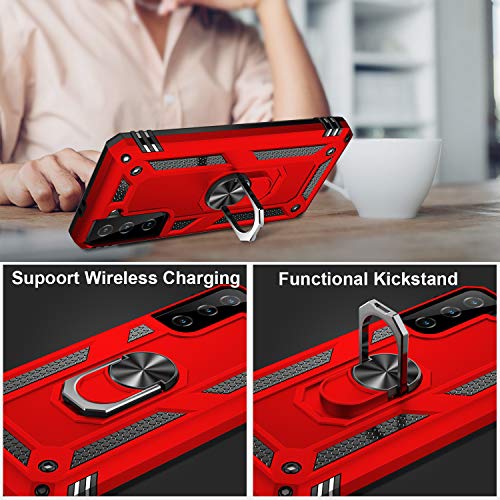 for Galaxy S21 Plus Case (Galaxy S21 Plus (Medium 6.7") / Red)