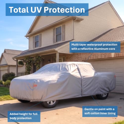 Truck Cover Waterproof All Weather. See Truck Size (Reflective / T1 - see Vehicle Size Chart)