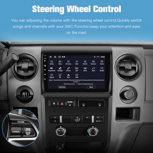 Car Radio Stereo for Ford F150 2009 (4GB RAM 64GB ROM With Camera)