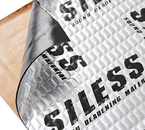 80 mil (2mm) 18 sqft (1.7 sqm) Car Sound Deadening mat - Butyl Automotive Sound Deadener - Noise Insulation and Vibration Dampening Material (18 sqft) (18 sqft)