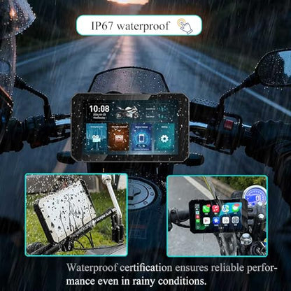 BODIMIA 6" Motorcycle CarPlay (6‘’Motorcycle carplay)