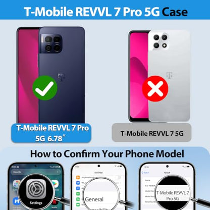for T Mobile Revvl 7 Pro Phone Case (T-Mobile REVVL 7 Pro（6.78"） / Black)