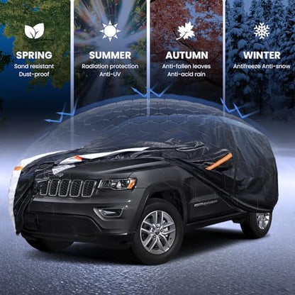 Multi Layer Car Cover Custom Fit for Jeep Grand Cherokee (Custom fit Jeep grand Cherokee / SUV car cover)