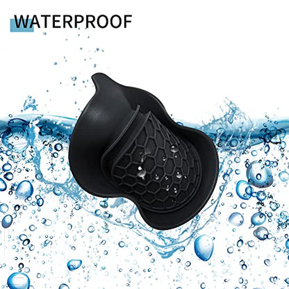 4 Pack Car Cup Coaster Silicone Spill (Black Solid / 4 Pack)