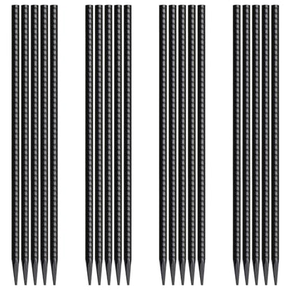 Rebar Stakes 16 Inch 20 Pack Heavy Duty Ground Anchors with Chisel Point End Long Straight Steel Tent Stakes 3 (I-16"x3/8"-20pcs)