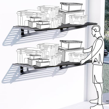 Garage Wall Shelving 2 (Color-size / 2X8 ft)