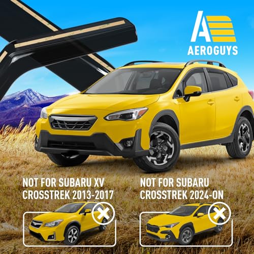 Extra Durable Window Deflectors in (For Subaru XV Crosstrek 18-23)