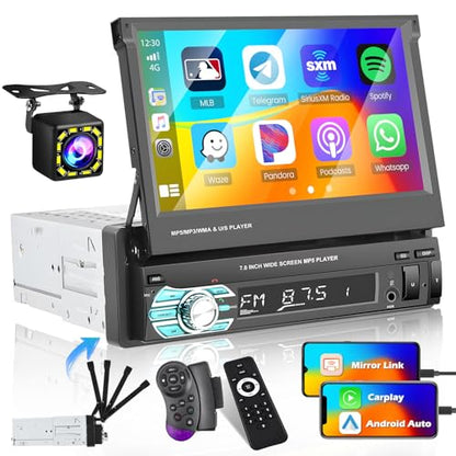 7'' Single Din Carplay Car Stereo (USB, Carplay)